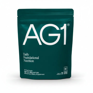 AG1 Greens Powder Refill Pouch – 75 Vitamins, Multivitamin & Probiotic | Gut Health Support | Vegan, Keto, Gluten Free | Athletic Greens Supplement - Pouch Only, Classic Formula