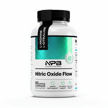 Nature's Pure Blend Nitric Oxide Supplements for Men – L-Arginine L-Citrulline – Heart Support & Flow Circulation Booster – 1500MG L Arginine and L Citrulline, Preworkout, Bodybuilding