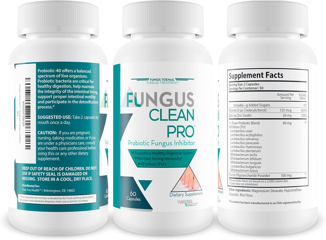 Fungus Eliminator 40 Billion CFU Extreme Probiotic Toenail Fungus Treatment - 60 Capsules