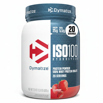 Dymatize ISO100 Whey Protein Powder Isolate, Strawberry